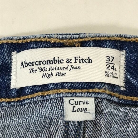 NEW Abercrombie & Fitch The '90s Relaxed High Rise Jeans Women's Plus Size 24S - Picture 11 of 13